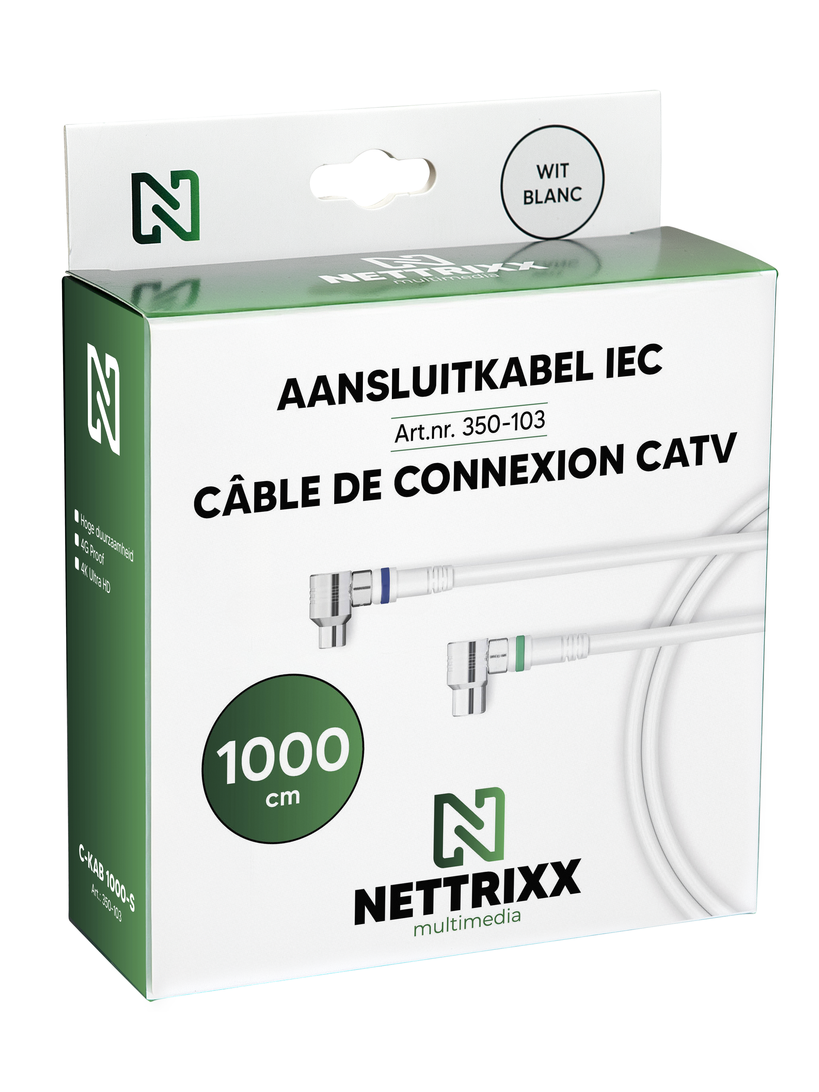Aansluitkabel IEC 10m 4G proof Shop