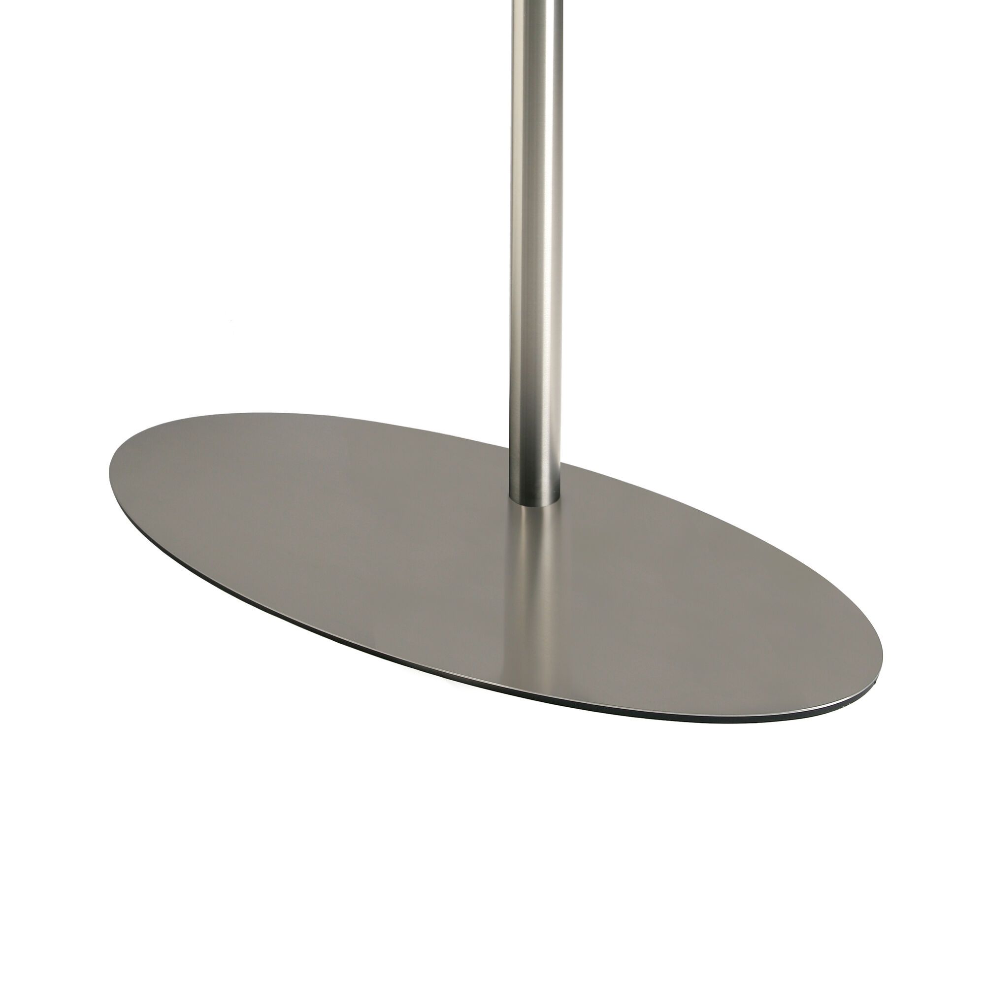 Voet 98x45cm ovaal RVS