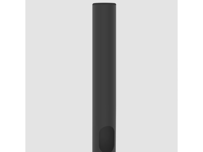Kolom 80cm - 60mm zwart staal