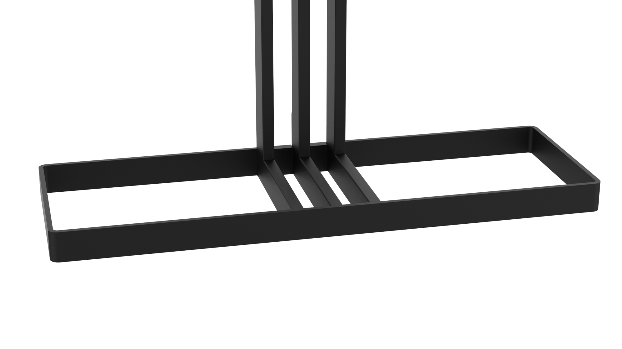 Voet EDGE 90x30 zwart staal