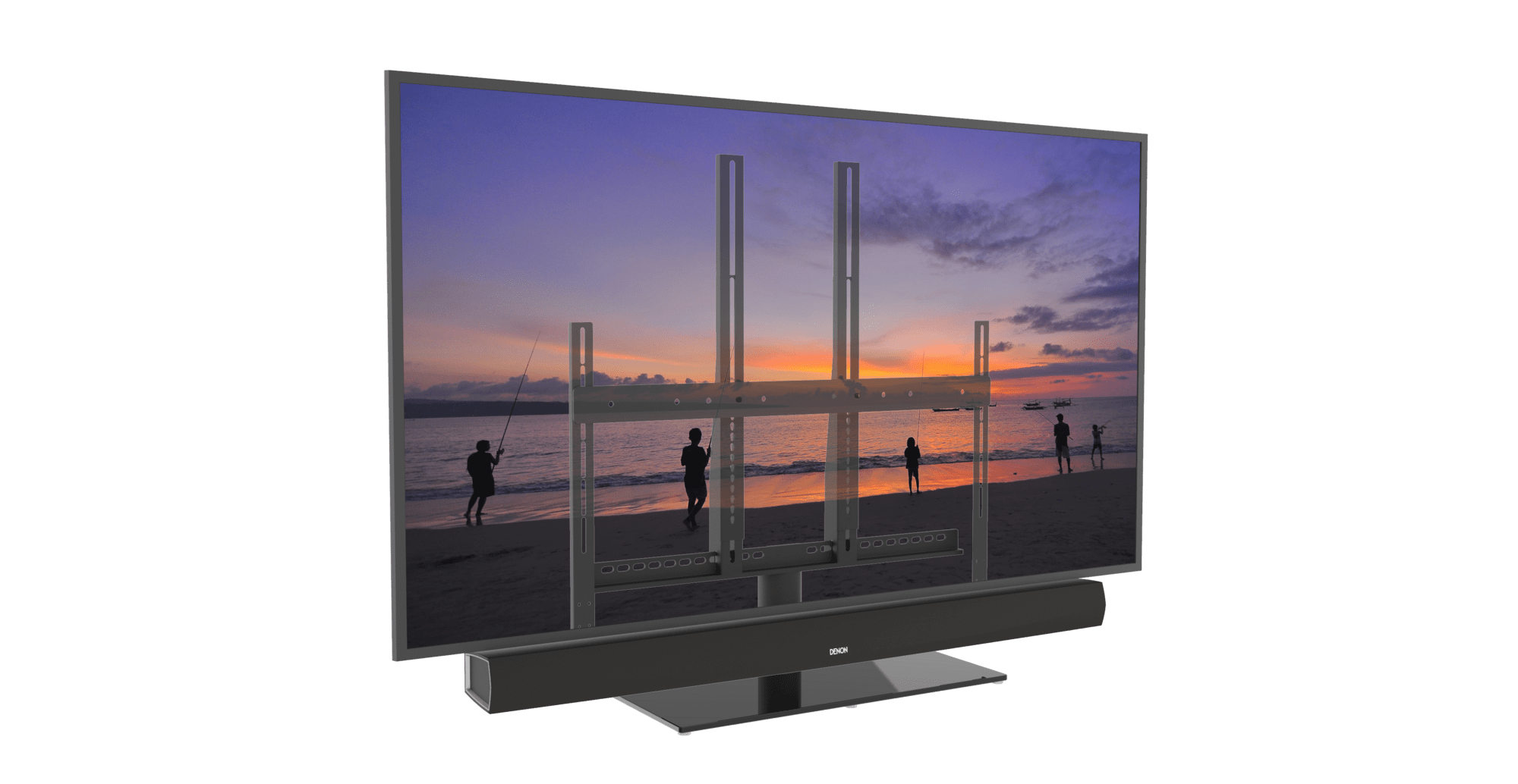 Draaibare Tv voet geschikt voor Denon DHT-S516 Soundbar & televisie - max 30kg