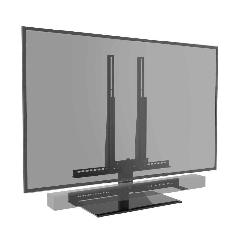 Draaibare Multi fit Tv voet geschikt voor Soundbar & televisie - max 30kg