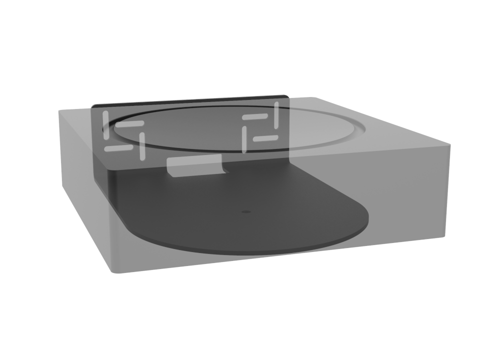 Muurbeugel voor Sonos AMP horizontaal