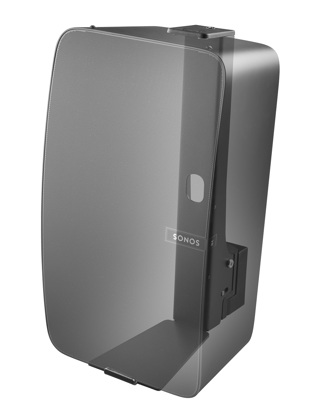 Muurbeugel voor Sonos FIVE en Play:5 zwart, verticale montage