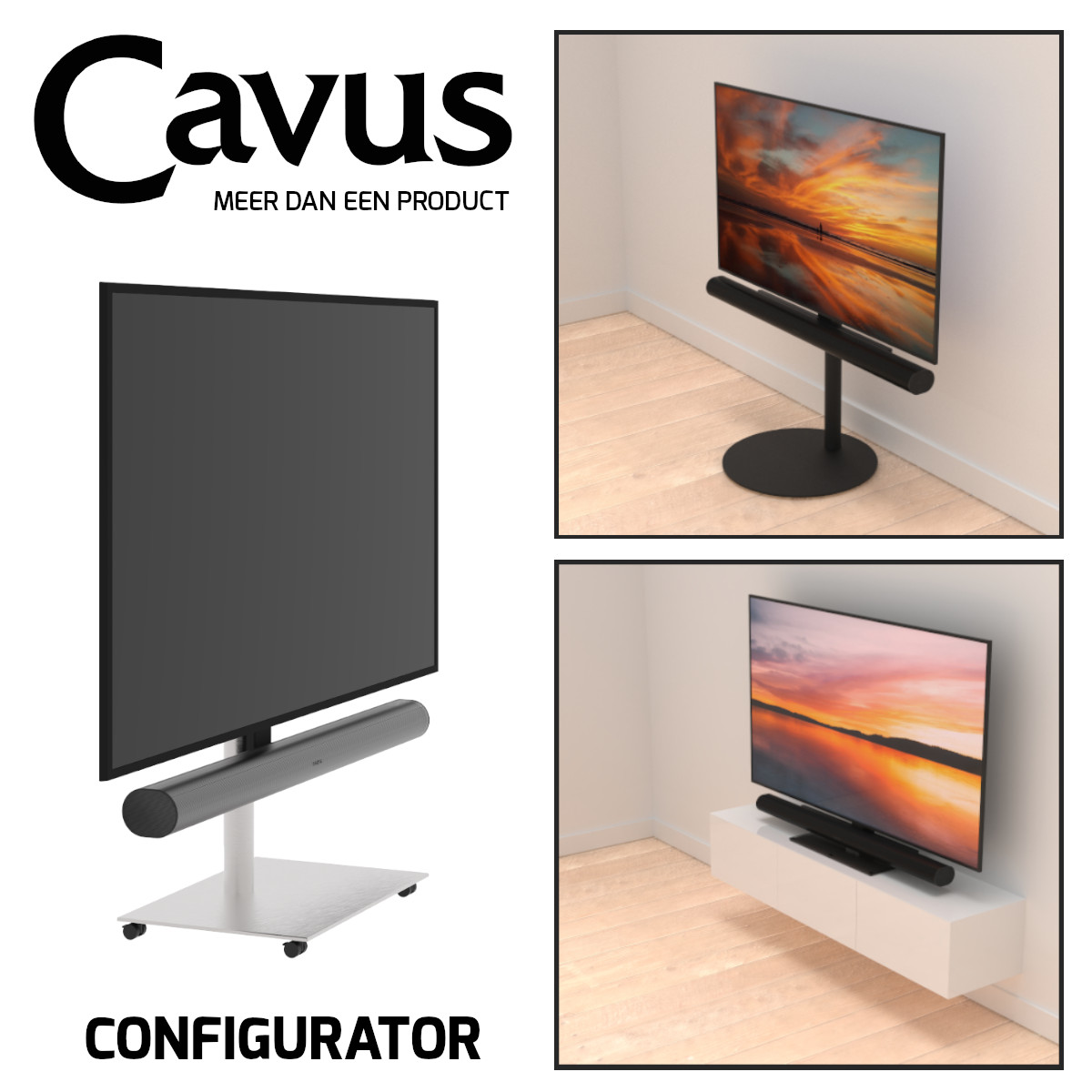 TV Standaard + Soundbar Mount Configurator