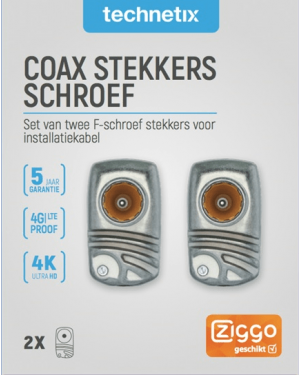 Set F-connectoren 4G/LTE-Proof [ZIGGO geschikt]