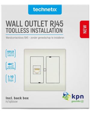 Wandcontactdoos in- opbouw RJ45 [CLICK-50]