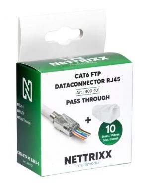 CAT6 FTP PT RJ45 10stuks SHOP Pass Through