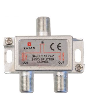 Stroomvoerende tweeverdeler 6,2 dB voor SAT IF distributie. [SCS 2]