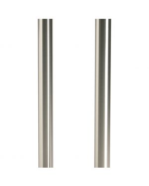 Dubbele kolom 2 x 60mm rond - hoogte 150cm RVS