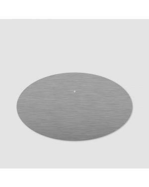 Ovaler Fuß 70x45cm Edelstahl