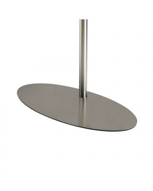 Voet 98x45cm ovaal RVS