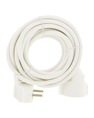 Verlengkabel randaarde 3x1,5mm. 5 mtr. [wit]
