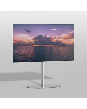 Floor stand ELLIPS Stainless steel 80cm MULTI FIT VESA 75x75 to 400x400