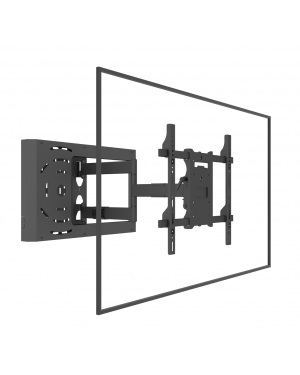 Muursteun Hospitality Flexarm met STB Behuizing Zwart