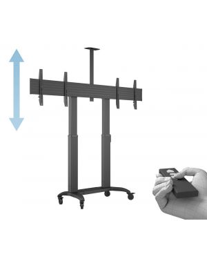 Motorized Public Floorstand Dual Screen 180 HD