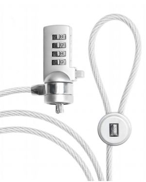 Security Cable 4 Wheel Combination Lock