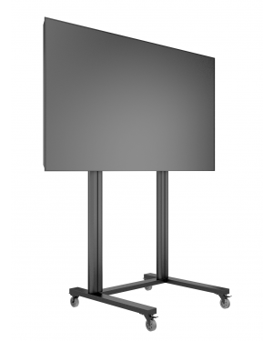 Public Display Stand 210 Dual Pillar Wheelbase [zwart]