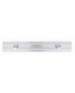 Muursteun Super Slim small 26-32'' [zilver]