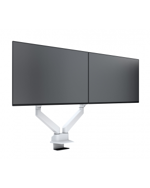 Monitorsteun - VESA Gas Lift Arm Dual Side by Side [wit]