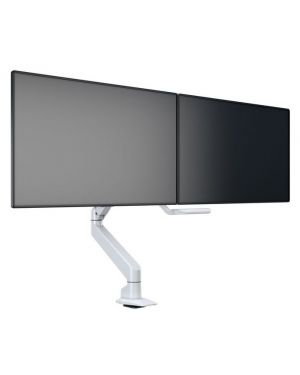 Monitorsteun - VESA Gas Lift Arm met Duo-Crossbar [zilver]