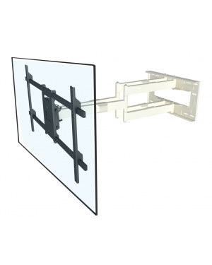 Muursteun Universal Long Reach Arm 910mm HD, Dual [wit]