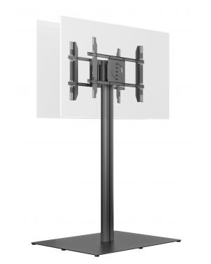 Public Display Stand 180 HD Back to Back Black with Floorbase