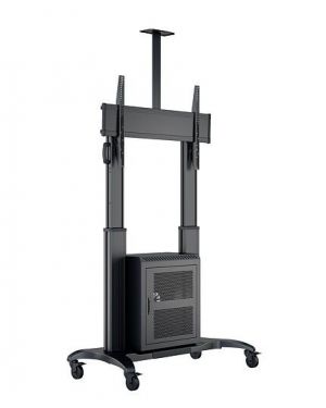 Public Floorstand Dual Pillar 180 HD mit AV Cabinet