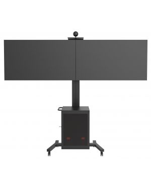 Public Display Stand 180 Dual MediaBox4 [zwart]