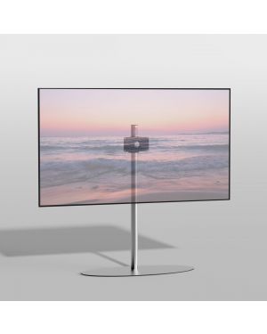 Floormount ORBIT Stainless steel 120 cm VESA 200x100