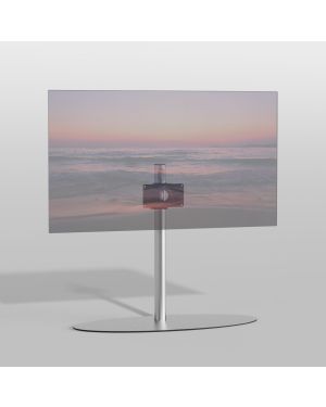 Floormount ORBIT Stainless steel 80 cm VESA 200x100