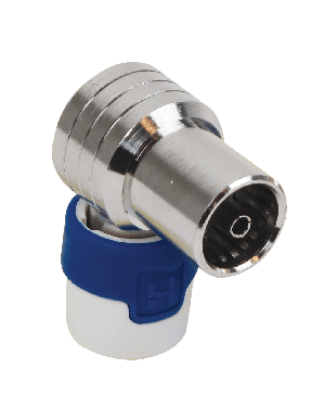 Coax plug HF-dicht haaks female  - 4G/LTE proof