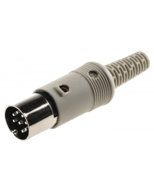 PowerLink Stecker 8 pol. male schwarz