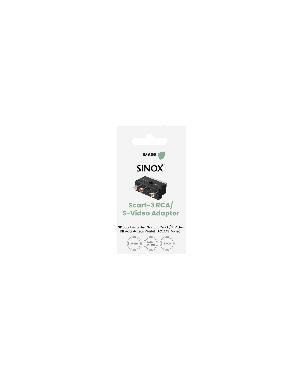 IMAGE GO - Adapter Scart-3 x RCA + S-VHS schakelbaar