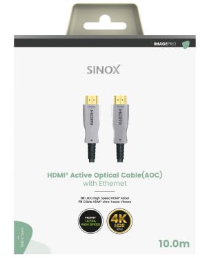 IMAGE SELECT - HDMI optische kabel 4K/UHD met Ethernet 10 mtr.