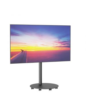 Vloerstandaard SPHERE 80 cm zwart VESA 400x200 met wielenset