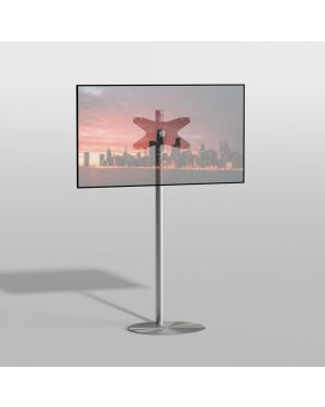 Floor stand SPHERE Stainless steel 150cm VESA 400x200