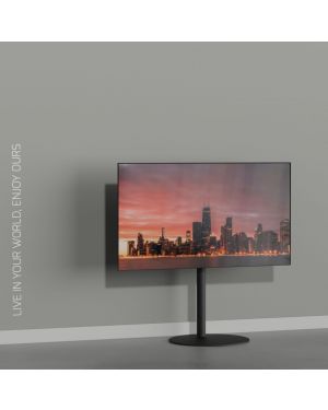 Floor stand SPHERE black 80cm MULTI FIT VESA 75x75 to 400x400