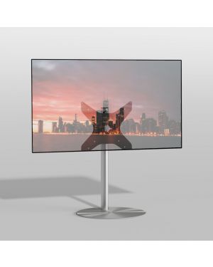 Floor stand SPHERE Stainless steel 80cm VESA 400x400