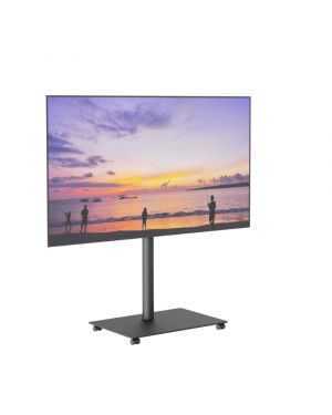 Vloerstandaard SQUARE 100 cm zwart MULTIFIT met wielenset