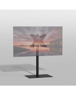 Vloerstandaard SQUARE zwart 100 cm VESA 400x300