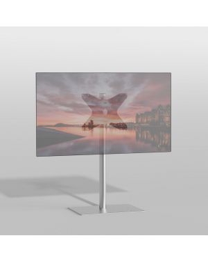 Floor stand SPHERE Stainless steel 100cm VESA 400x300