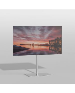 Floor stand SQUARE Stainless steel 100cm VESA 100x100