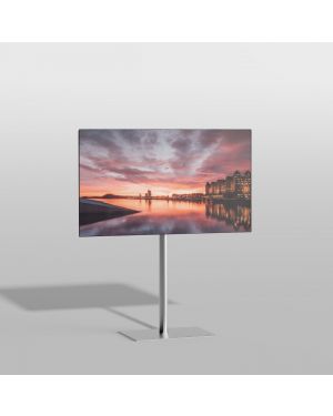 Floor stand SQUARE Stainless steel 120cm VESA 100x100