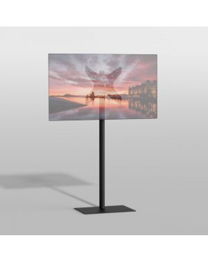 Vloerstandaard SQUARE zwart 150 cm VESA 400x400