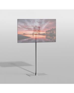 Floor stand SQUARE Stainless steel 150cm VESA 200x200