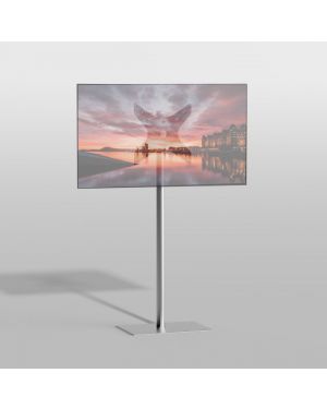 Floor stand SQUARE Stainless steel 150cm VESA 400x400