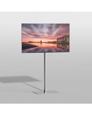 Floor stand SQUARE Stainless steel 150cm VESA 100x100