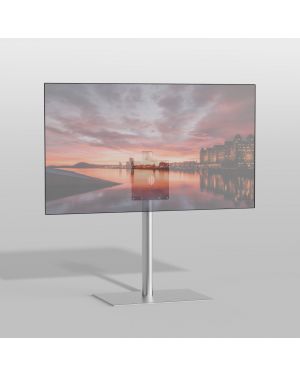 Floor stand SQUARE Stainless steel 80cm VESA 200x200