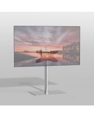 Floor stand SQUARE Stainless steel 80cm VESA 400x200